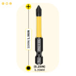 PH2 Magnetic Impact Screwdriver Bit Set - 6/12 Piece - Image 9
