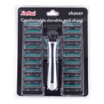 A 173 English Double Layer Sensor Head 1 Handle 21 Blades Green Slide Strip