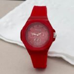 Women's Three-Eye Quartz Watch with Silicone Strap - Image 8