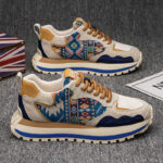 Men's Thick-Sole Height-Increasing Embroidered Casual Sneakers - Image 2