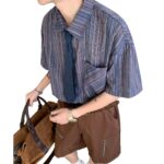 Striped Short Sleeve Casual Shirt - Image 5