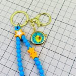 Milk Dragon Beaded Bracelet Keychain