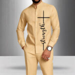 Men's 3D Printed Stretch Suit Set - Image 3