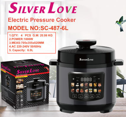SC-487-6L.png Electric Pressure Cooker – SC-487-6L - Image 1