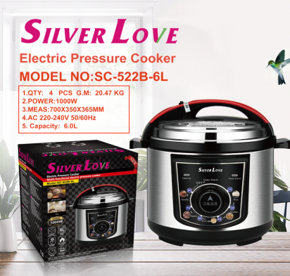 SC-522B-6L.png Electric Pressure Cooker – SC-522B-6L - Image 1