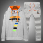 Men's Autumn Winter Hooded Sweatshirt and Pants Two-Piece Set - Sporty Casual Tracksuit for Students and Teens - Image 3