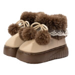 Women's Fleece-Lined High-Top Snow Boots - Image 5