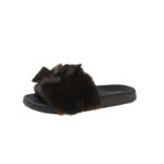 Bowknot Plush Flat House Slippers - Image 5