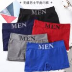 Men's Seamless Mid-Rise Boxer Briefs - Breathable Solid Color Underwear