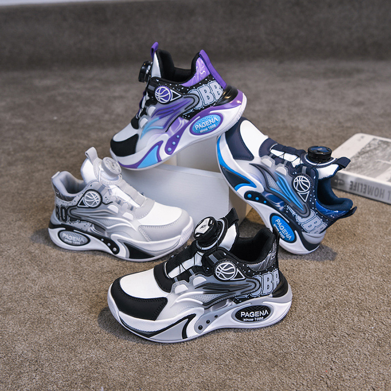 O1CN011sfhzA2GKE8Vt0sMf_2512038996-0-cib.jpg Kids' Shock-Absorbing Basketball & Running Shoes - Image 1