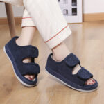 Adjustable Linen Thick Sole Sandals - Image 7