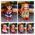 8-Piece Mini BJD Doll Set - Image 4