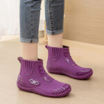 Women's Fleece-Lined Short Rain Boots