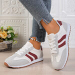 Women's Lightweight Breathable Lace-Up Running Sneakers - Image 6