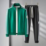 Men's and Teens' Spring-Autumn Casual Sports Tracksuit Set - Long Sleeve Jacket and Pants - Image 4