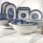 Blue and White Porcelain Tableware Collection - Ceramic Plates, Bowls & Spoons - Image 5