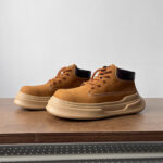 Men's High-Top Faux Leather Skate Shoes - Image 3