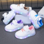 Kids LED Light-Up Low-Top Sneakers – Waterproof Casual Shoes - Image 3