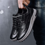 Men's Low-Top PU Sneakers - Image 2