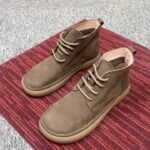 Men's Matte Leather Martin Boots - Image 2
