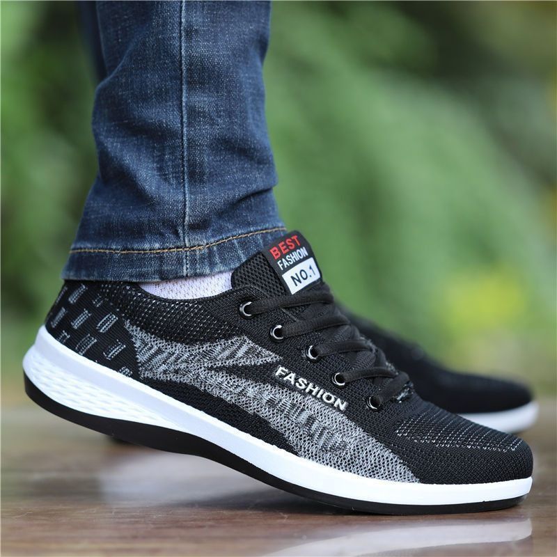 O1CN019LYaEm1rkSNQ1Zbu6_2215420585669-0-cib.jpg Men's Breathable Flyknit Sneakers - Image 1