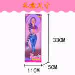 12-Joint Long Hair Doll Denim Outfit - Image 2