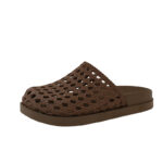 Women's Perforated Woven Mesh Flat Slippers - Image 5