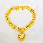 Gold-Plated Heart Chain Bracelet - Image 3