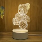 Heart Hugging Bear / USB 16 Color Light (with Remote + Touch Switch) With Battery Compartment