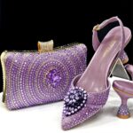 Women's Pointed-Toe High Heel and Clutch Bag Set
