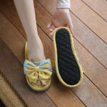 Handmade Bowknot Non-Slip Indoor Slippers - Image 4
