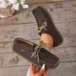 Women's Suede Wool Insole Loafers - Image 3