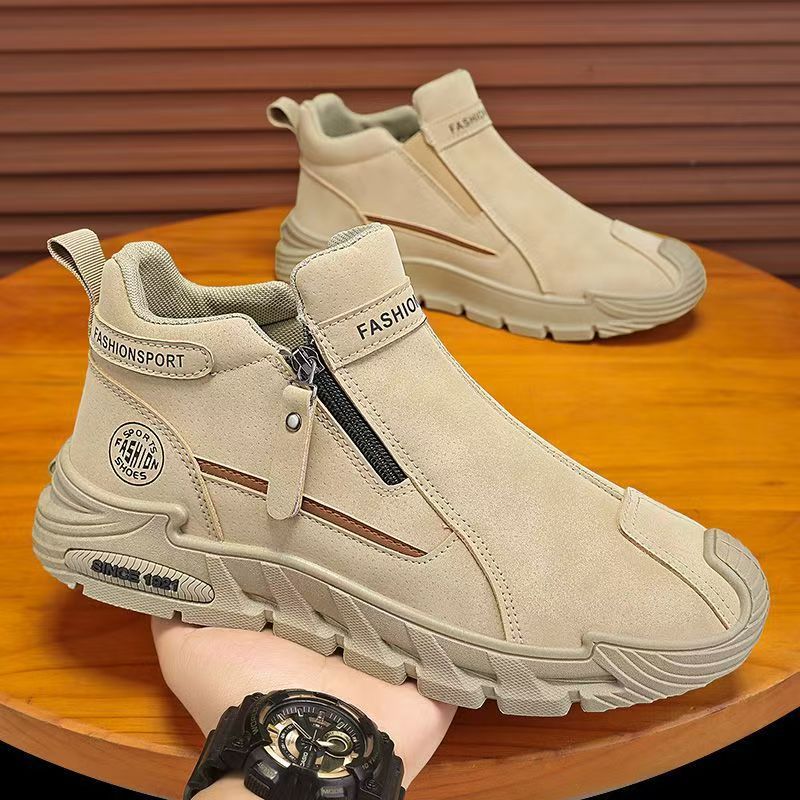 O1CN01BTF4kL2IXcw4H5knE_3253959296-0-cib.jpg Men's Mid-Top Side-Zip Work Boots - Image 1