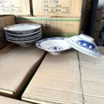 Blue and White Porcelain Soup Noodle Bowls
