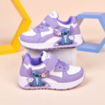 Girls' Cartoon Stitch Sneakers – Soft Sole Non-Slip Velcro Shoes (2026 Autumn) - Image 8