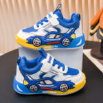 Kids' Cartoon Car-Shaped Sneakers – Non-Slip Soft Sole, Breathable Sports Shoes for Boys - Image 8