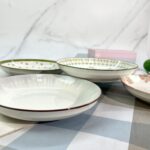 8-Inch Round Ceramic Plates - Image 2
