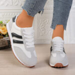 Women's Lightweight Breathable Lace-Up Running Sneakers - Image 4