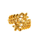 Gold-Plated Geometric Statement Ring - Image 5