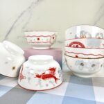 5-Inch Ceramic Salad Bowl – Underglaze Printed Noodle Bowl, Gift-Ready - Image 3