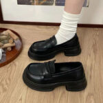 Round Toe Platform Loafers