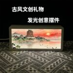 1470 Tengwang Pavilion 5 / Three Color ABS Wood Grain Frame Rechargeable