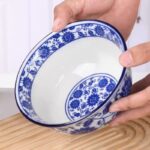 Blue and White Porcelain Noodle Bowl - Image 3