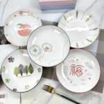 8-Inch Rain Stone Ceramic Plates - Wholesale Box of 50