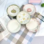 8-Inch Round Ceramic Plates - Image 5