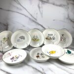 7-Inch Ceramic Rice Plate - Assorted Designs, 70-Piece Box