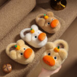Kids Cotton Warm Non-Slip Slippers - Image 2