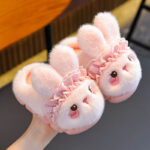 Pink Slippers / Size 40 41 (Fits Foot Size 39 40