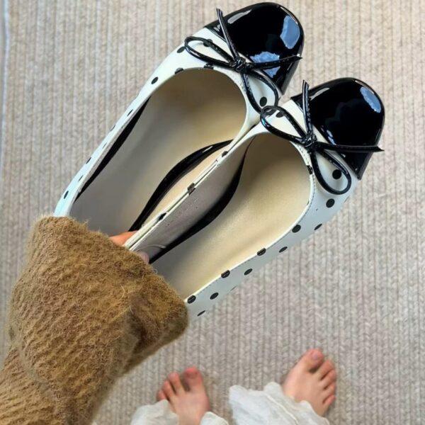 Polka Dot Mary Jane Flats