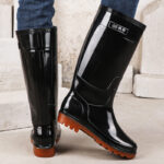 Men's Camouflage High-Tube Rain Boots